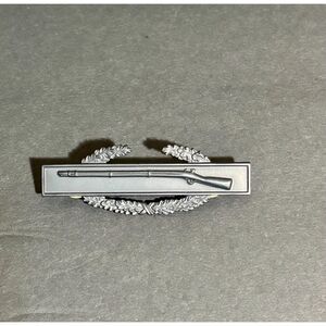US Army Combat Infantryman Badge Pin Subdued Black Finish CIB Military